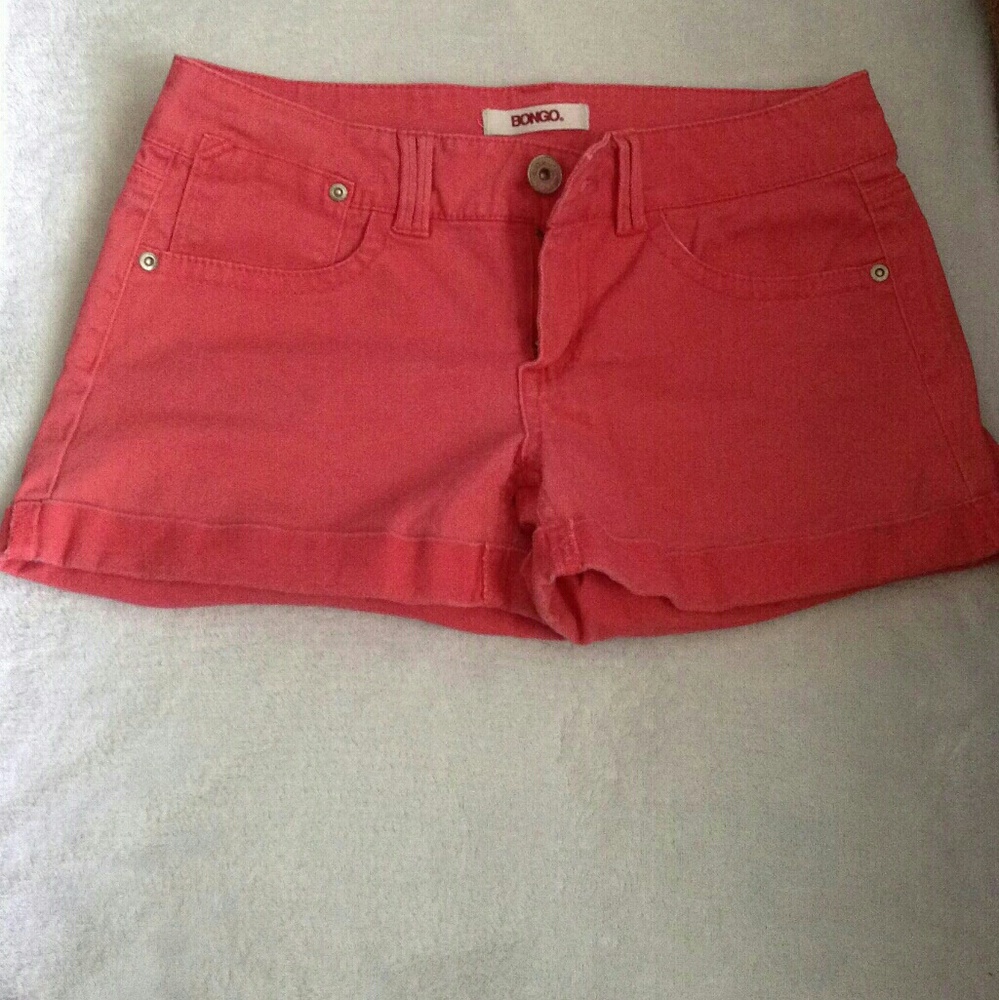 Bongo Coral Short Shorts sz 5 Juniors
